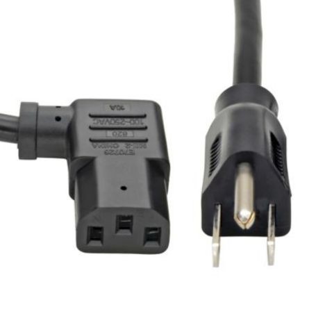 Eaton P006-010-13RA Tripp Lite 10ft Computer Power Cord NEMA 5 15P Right Angle