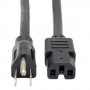 Eaton P019-004 Tripp Lite 4ft Power Cord NEMA 5 15P to C15 Heavy Duty
