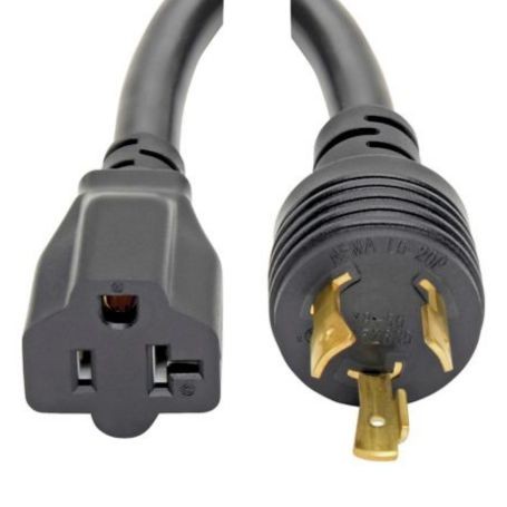 Eaton P046-06N-T Tripp Lite 6inch Power Cord Adapter NEMA L5 20P NEMA 5 15R