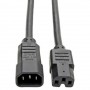 Eaton P018-002 Tripp Lite 2ft Power Cord C14 C15 Heavy Duty 15A 250V