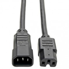 Eaton P018-002 Tripp Lite 2ft Power Cord C14 C15 Heavy Duty 15A 250V