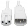 Eaton P018-006-AWH Tripp Lite 6ft Power Cord C14 C15 Heavy Duty 15A 250V
