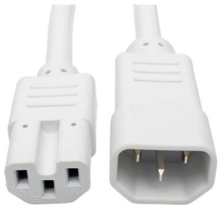 Eaton P018-006-AWH Tripp Lite 6ft Power Cord C14 C15 Heavy Duty 15A 250V