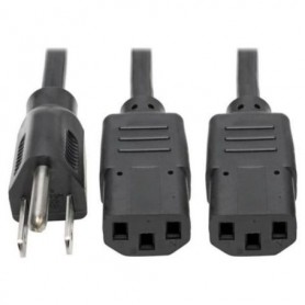 Eaton P006-006-2 Tripp Lite 6ft Y Splitter Power Cable NEMA 5 15P 2 C13
