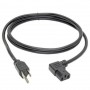 Eaton P006-006-13LA Tripp Lite 6ft Computer Power Cord NEMA 5 15P Left Angle C13