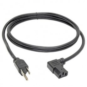 Eaton P006-006-13LA Tripp Lite 6ft Computer Power Cord NEMA 5 15P Left Angle C13