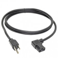 Eaton P006-006-13LA Tripp Lite 6ft Computer Power Cord NEMA 5 15P Left Angle C13