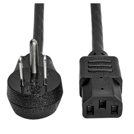 Eaton P006-010-15D Tripp Lite 10ft Desktop Computer AC Power Cord Right Angle