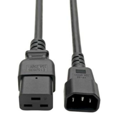Eaton P047-004 Tripp Lite 4ft Power Cord C19 C14 Heavy Duty 15A 250V