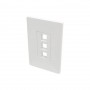 Eaton N080-103 Tripp Lite 3-Port Single-Gang Universal Keystone Wallplate