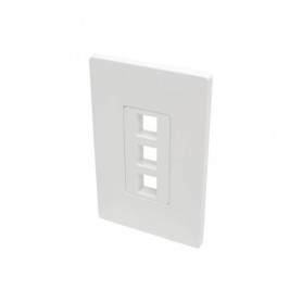 Eaton N080-103 Tripp Lite 3-Port Single-Gang Universal Keystone Wallplate