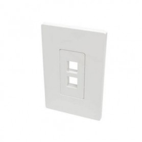 Eaton N080-102 Tripp Lite 2-Port Single-Gang Universal Keystone Wallplate