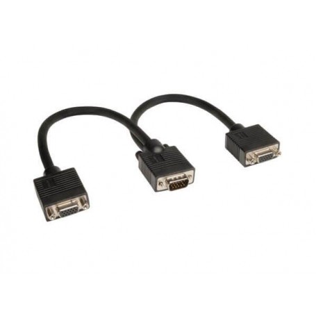 Eaton P516-001 1 ft VGA Monitor Y-Splitter Cable Compatible Tripp Lite