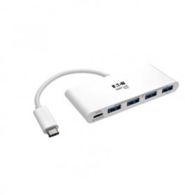 Eaton U460-004-4A-C Tripp Lite 4-Port USB-C Hub with 60W Power Delivery