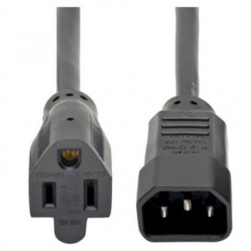 Eaton P002-002 Tripp Lite 2ft NEMA 5 15R C14 Computer AC Power Cable 13A