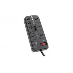 Eaton TLP88TUSBB 8-Outlet Surge Protector USB Protection Compatible Tripp Lite