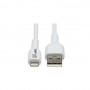 Eaton M100AB-01M-WH Tripp Lite Safe-IT USB-A to Lightning Antibacterial Cable