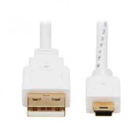 Eaton U030AB-003-WH Tripp Lite Safe-IT USB 2.0 A to Mini-B Antibacterial Cable