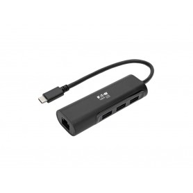 Eaton U460-003-3A1GB 3-Port USB-C Hub Ethernet Compatible Tripp Lite