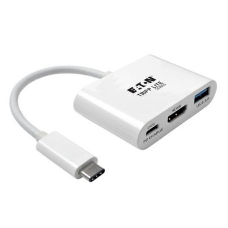 Eaton U444-06N-HU-C Tripp Lite USB C to HDMI Adapter with USB A Port and PD Charging