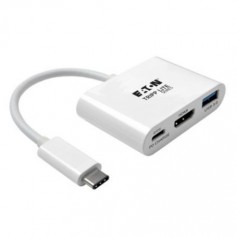 Eaton U444-06N-HU-C Tripp Lite USB C to HDMI Adapter with USB A Port and PD Charging