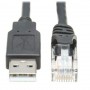 Eaton U009-006-RJ45-X Tripp Lite USB A to RJ45 Rollover Console Cable M M Cisco