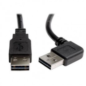 Eaton UR020-003-RA Tripp Lite Universal Reversible USB 2.0 Right-Angle Cable