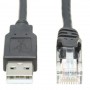 Eaton U009-010-RJ45-X Tripp Lite USB A to RJ45 Rollover Console Cable M M Cisco Compatible