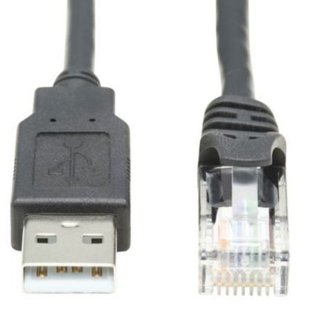 Eaton U009-010-RJ45-X Tripp Lite USB A to RJ45 Rollover Console Cable M M Cisco Compatible