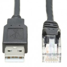 Eaton U009-010-RJ45-X Tripp Lite USB A to RJ45 Rollover Console Cable M M Cisco Compatible