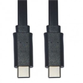 Eaton U040-003-C-FL Tripp Lite USB C Flat Cable M M USB 2 0 Black 3 ft