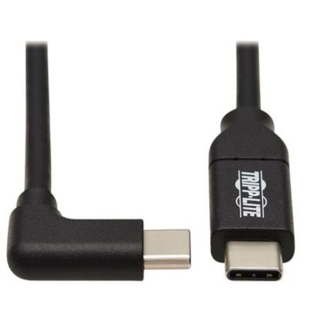 Eaton U040-02M-C-5ARA Tripp Lite USB C Cable M M USB 2 0 5A 100W Rated Right Angle