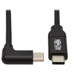Eaton U040-02M-C-5ARA Tripp Lite USB C Cable M M USB 2 0 5A 100W Rated Right Angle