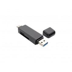 Eaton U452-000-SD-A USB-C 2-in-1 SD MicroSD Card Reader Tripp Lite