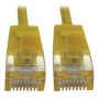 Eaton N261-S01-YW Tripp Lite Cat6a 10G Snagless Molded Slim UTP Ethernet Cable Yellow 1 ft