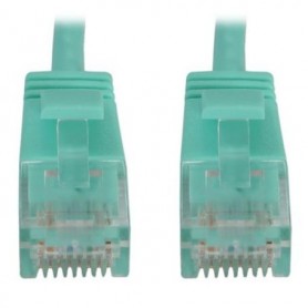 Eaton N261-S25-AQ Tripp Lite Cat6a 10G Snagless Molded Slim UTP Ethernet Cable 25 ft Aqua