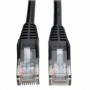Eaton N001-003-BK Tripp Lite Cat5e 350 MHz Snagless Molded UTP Ethernet Cable RJ45 M M Black