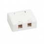 Eaton N082-002-WH Tripp Lite 2-Port Surface-Mount Keystone Box