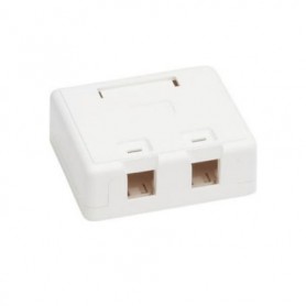 Eaton N082-002-WH Tripp Lite 2-Port Surface-Mount Keystone Box