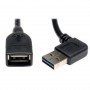 Eaton UR024-18N-RA Tripp Lite Universal Reversible USB 2 0 Extension Cable