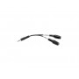 Eaton P318-06N-MFF 6 in. 3.5mm Audio Headset Splitter Adapter Tripp Lite