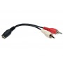 Eaton P316-06N 6 in. 3.5mm to Dual RCA Audio Adapter Tripp Lite