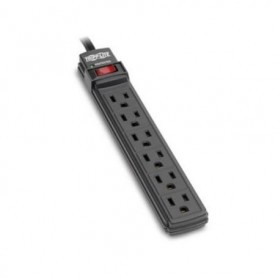 Eaton TLP6B 6-Outlet 120V 15A Surge Protector 360 Joules, Diagnostic LED, Black Housing