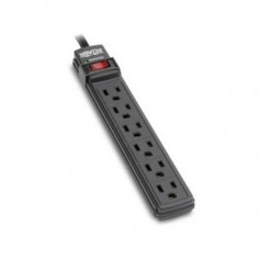 Eaton TLP6B 6-Outlet 120V 15A Surge Protector 360 Joules, Diagnostic LED, Black Housing