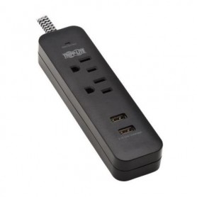 Eaton TLP206USB 2-Outlet Surge Protector 2 USB Ports 6ft Cord 5-15P Plug, 450 Joules