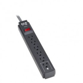 Eaton TLP625DB 6-Outlet Surge Protector 2.5ft Cord Tripp Lite Compatible 25 ft. (7.6 m) Braided Cord