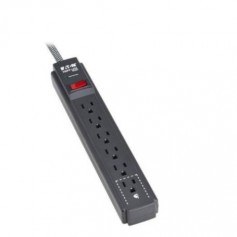 Eaton TLP625DB 6-Outlet Surge Protector 2.5ft Cord Tripp Lite Compatible 25 ft. (7.6 m) Braided Cord