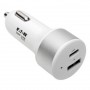 Eaton U280-C02-C1A1 Tripp Lite Dual Port USB Car Charger PD Charging USB Type C