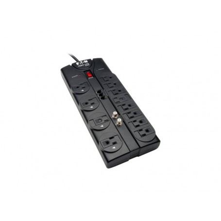 Eaton TLP1208TELTV 12-Outlet Surge Protector with Coax Compatible Tripp Lite