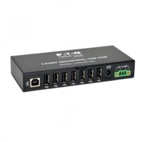 Eaton U223-007-IND Tripp Lite 7 Port Industrial USB 2 0 Hub 15 kV ESD Immunity Metal